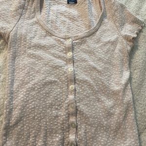 Pink floral print baby tee